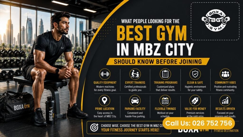 Best Gym in MBZ City - Best gym in Abu dhabi